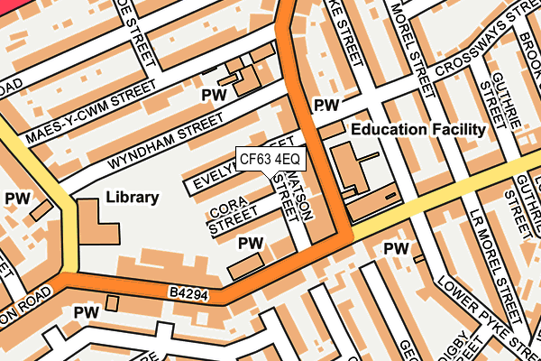 Map of BARRY ADVERTISER LIMITED at local scale