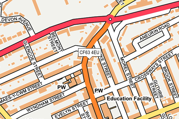 Map of CARDIFF CATERING LIMITED at local scale
