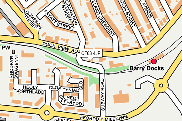 Map of C & G PROPERTIES (BARRY) LIMITED at local scale