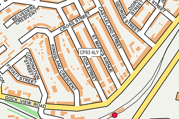 CF63 4LY map - OS OpenMap – Local (Ordnance Survey)