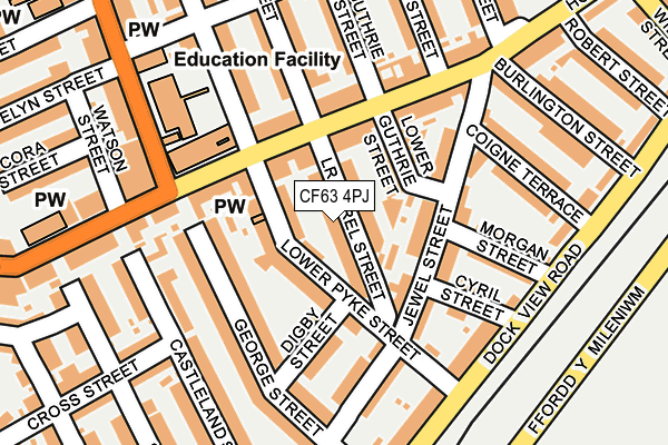 CF63 4PJ map - OS OpenMap – Local (Ordnance Survey)