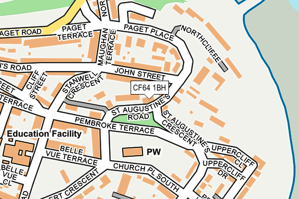CF64 1BH map - OS OpenMap – Local (Ordnance Survey)