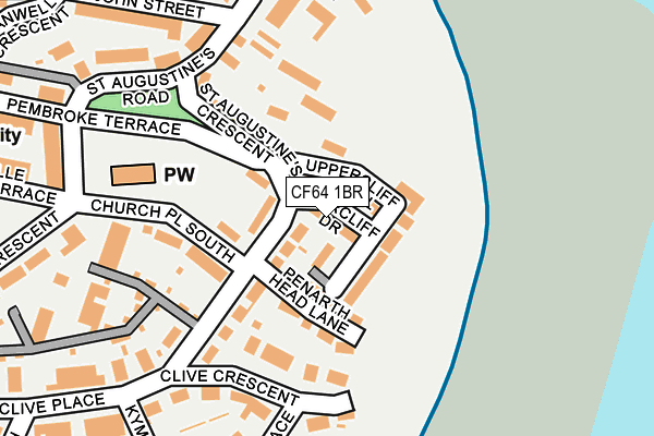 CF64 1BR map - OS OpenMap – Local (Ordnance Survey)