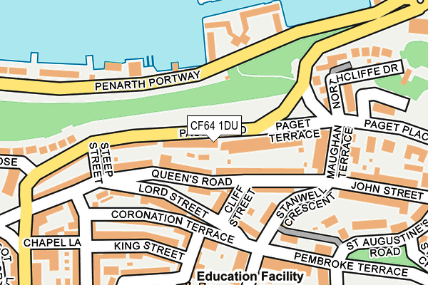 CF64 1DU map - OS OpenMap – Local (Ordnance Survey)