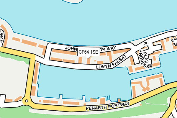 CF64 1SE map - OS OpenMap – Local (Ordnance Survey)