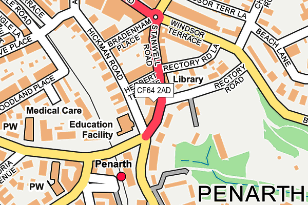 CF64 2AD map - OS OpenMap – Local (Ordnance Survey)