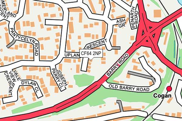 CF64 2NP map - OS OpenMap – Local (Ordnance Survey)