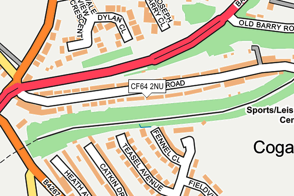 CF64 2NU map - OS OpenMap – Local (Ordnance Survey)