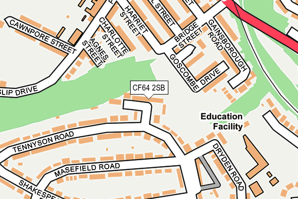 CF64 2SB map - OS OpenMap – Local (Ordnance Survey)