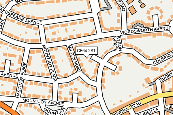 CF64 2ST map - OS OpenMap – Local (Ordnance Survey)