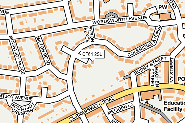 CF64 2SU map - OS OpenMap – Local (Ordnance Survey)