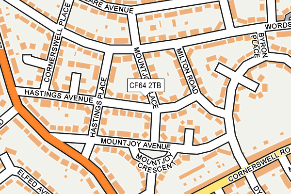 CF64 2TB map - OS OpenMap – Local (Ordnance Survey)