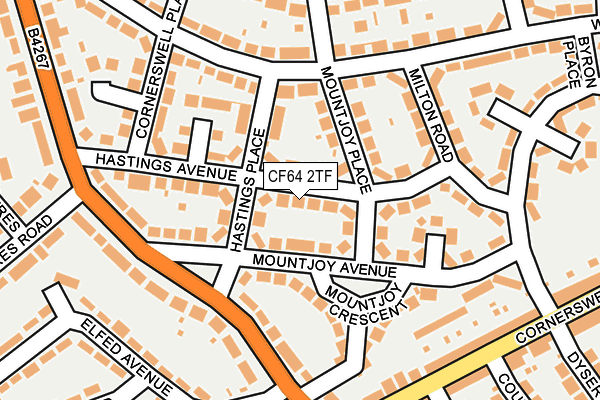 CF64 2TF map - OS OpenMap – Local (Ordnance Survey)