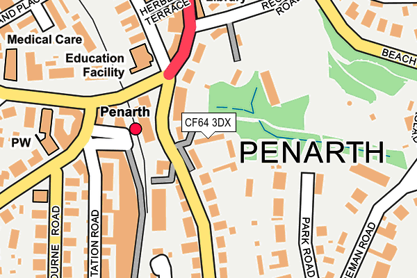 CF64 3DX map - OS OpenMap – Local (Ordnance Survey)