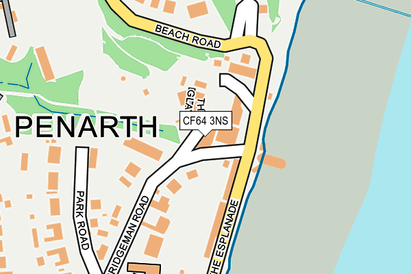CF64 3NS map - OS OpenMap – Local (Ordnance Survey)