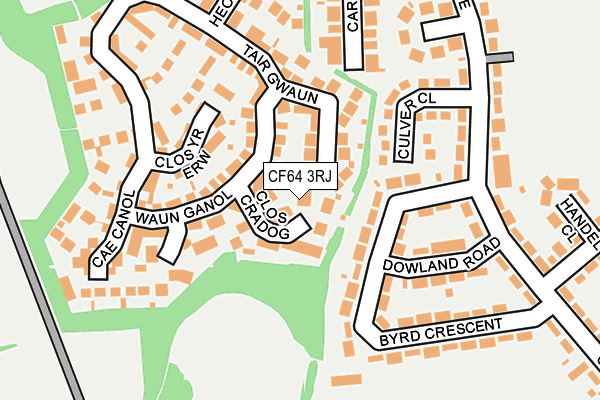 CF64 3RJ map - OS OpenMap – Local (Ordnance Survey)