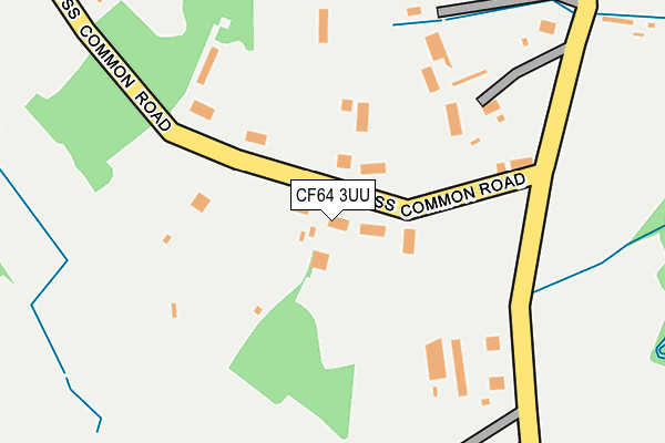 CF64 3UU map - OS OpenMap – Local (Ordnance Survey)