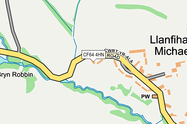 CF64 4HN map - OS OpenMap – Local (Ordnance Survey)