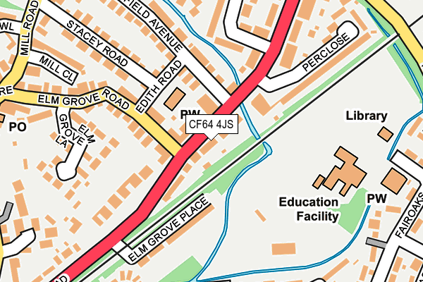 Map of METRO EATERY (ELY) LTD at local scale