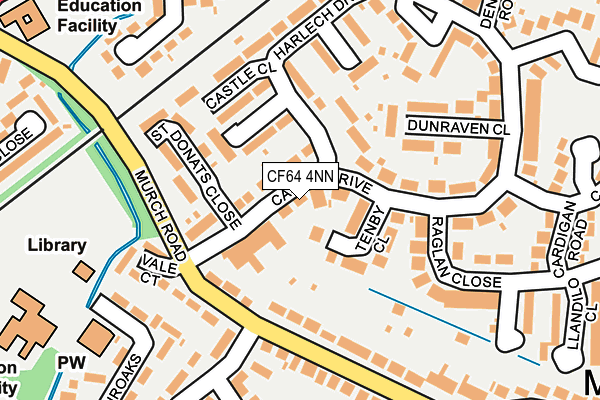 CF64 4NN map - OS OpenMap – Local (Ordnance Survey)