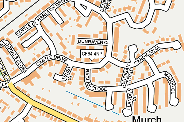 CF64 4NP map - OS OpenMap – Local (Ordnance Survey)