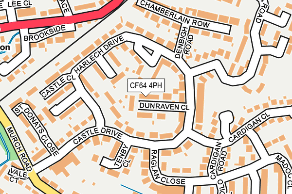 CF64 4PH map - OS OpenMap – Local (Ordnance Survey)