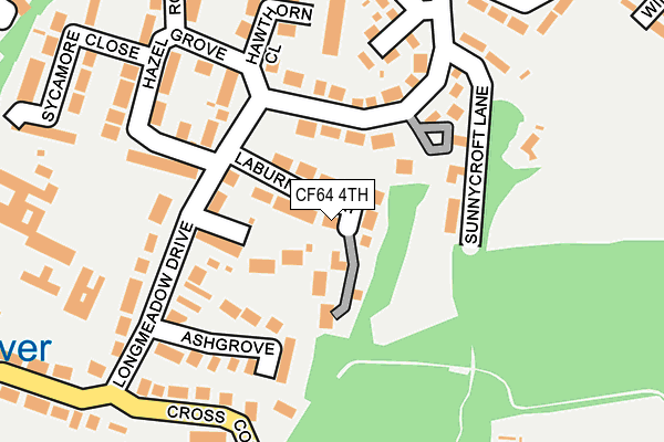 CF64 4TH map - OS OpenMap – Local (Ordnance Survey)