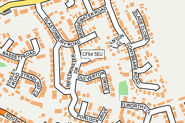 CF64 5EU map - OS OpenMap – Local (Ordnance Survey)