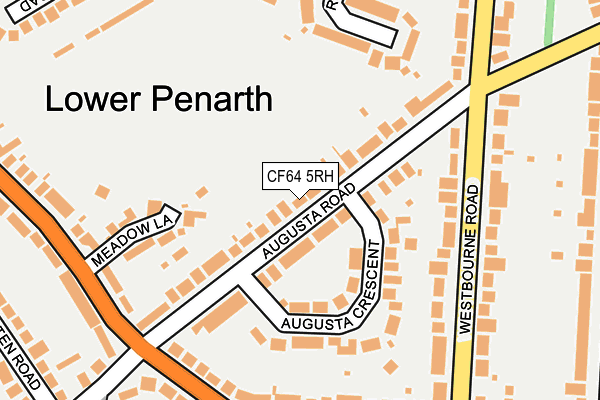 CF64 5RH map - OS OpenMap – Local (Ordnance Survey)