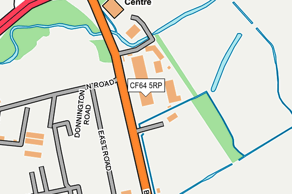 Map of CADOC CASTLE LAND DEVELOPMENTS LIMITED at local scale