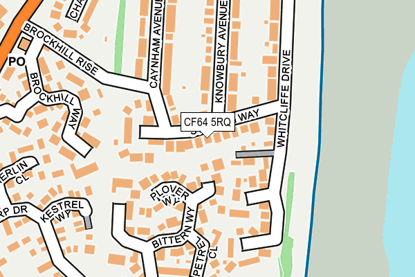 CF64 5RQ map - OS OpenMap – Local (Ordnance Survey)