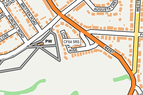 CF64 5RS map - OS OpenMap – Local (Ordnance Survey)