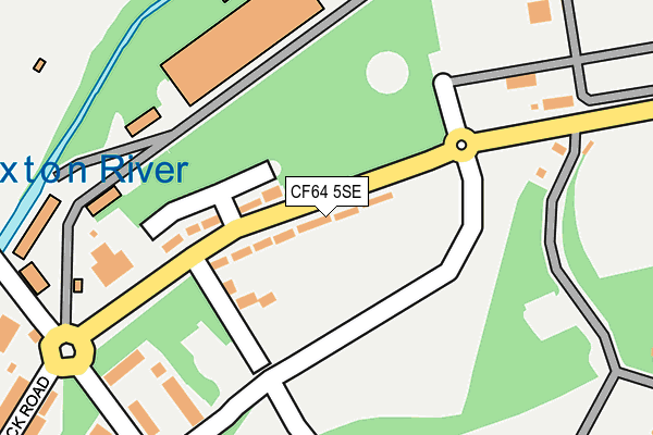 CF64 5SE map - OS OpenMap – Local (Ordnance Survey)