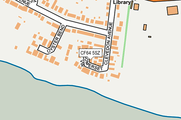 CF64 5SZ map - OS OpenMap – Local (Ordnance Survey)