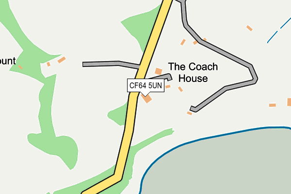 CF64 5UN map - OS OpenMap – Local (Ordnance Survey)