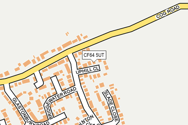 CF64 5UT map - OS OpenMap – Local (Ordnance Survey)
