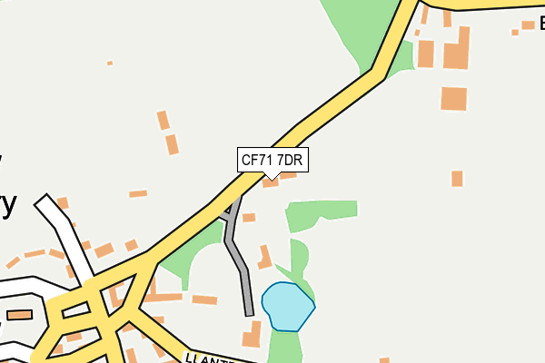 CF71 7DR map - OS OpenMap – Local (Ordnance Survey)