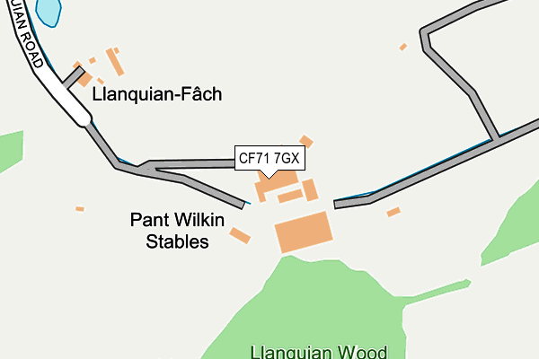 CF71 7GX map - OS OpenMap – Local (Ordnance Survey)