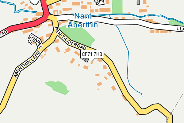 CF71 7HB map - OS OpenMap – Local (Ordnance Survey)