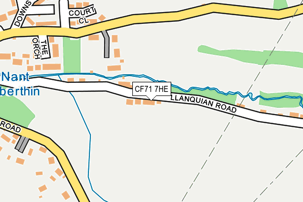 CF71 7HE map - OS OpenMap – Local (Ordnance Survey)