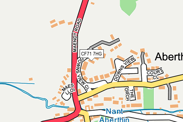 CF71 7HG map - OS OpenMap – Local (Ordnance Survey)