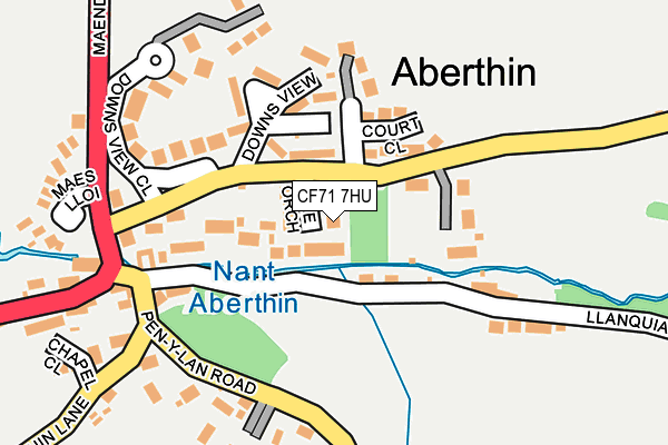 CF71 7HU map - OS OpenMap – Local (Ordnance Survey)