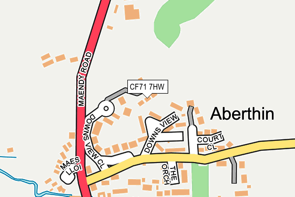 CF71 7HW map - OS OpenMap – Local (Ordnance Survey)