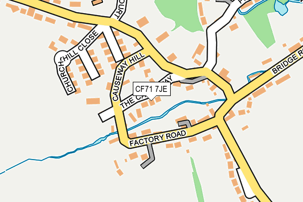 CF71 7JE map - OS OpenMap – Local (Ordnance Survey)