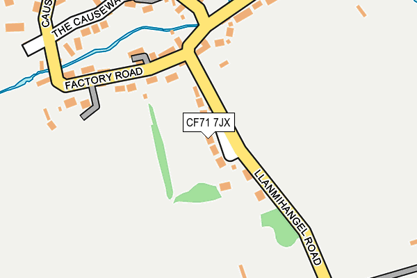 CF71 7JX map - OS OpenMap – Local (Ordnance Survey)