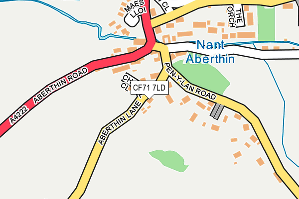 CF71 7LD map - OS OpenMap – Local (Ordnance Survey)