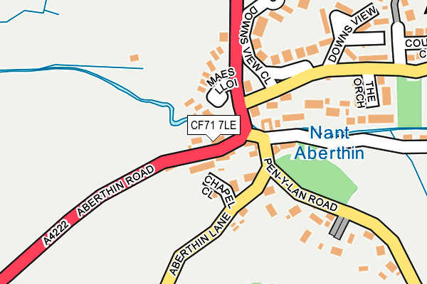 CF71 7LE map - OS OpenMap – Local (Ordnance Survey)