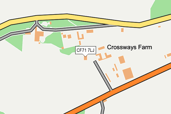 CF71 7LJ map - OS OpenMap – Local (Ordnance Survey)