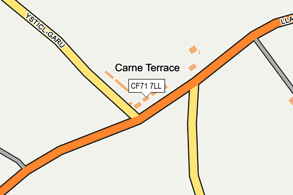 CF71 7LL map - OS OpenMap – Local (Ordnance Survey)
