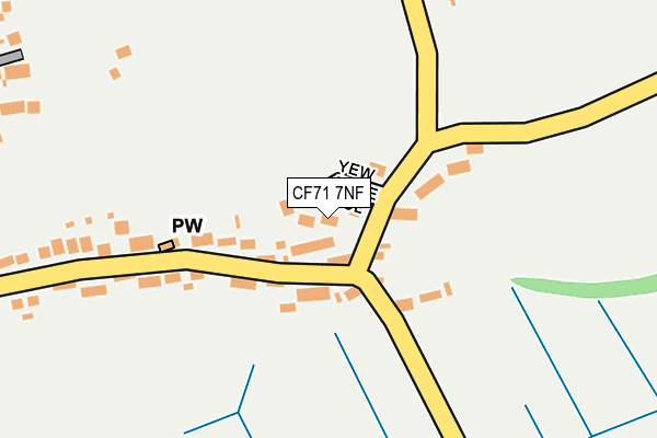 CF71 7NF map - OS OpenMap – Local (Ordnance Survey)